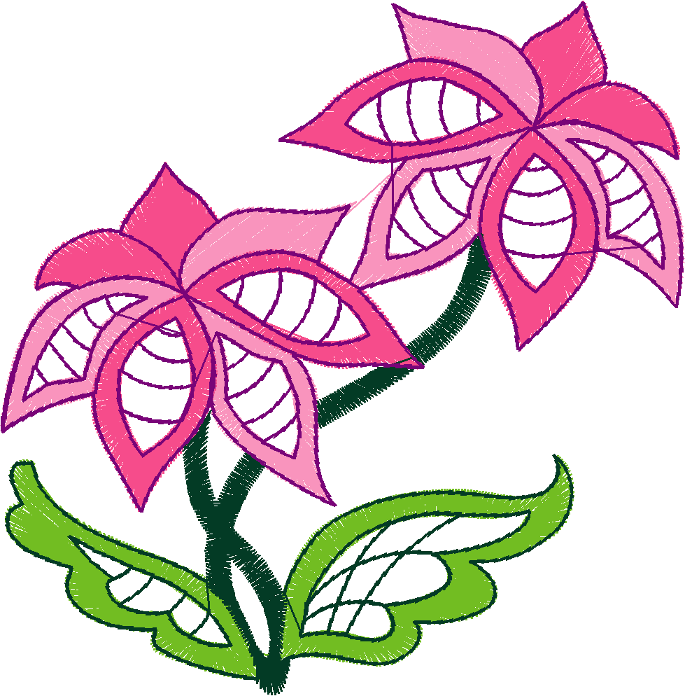 Jacobean 9   Flowers  (8)