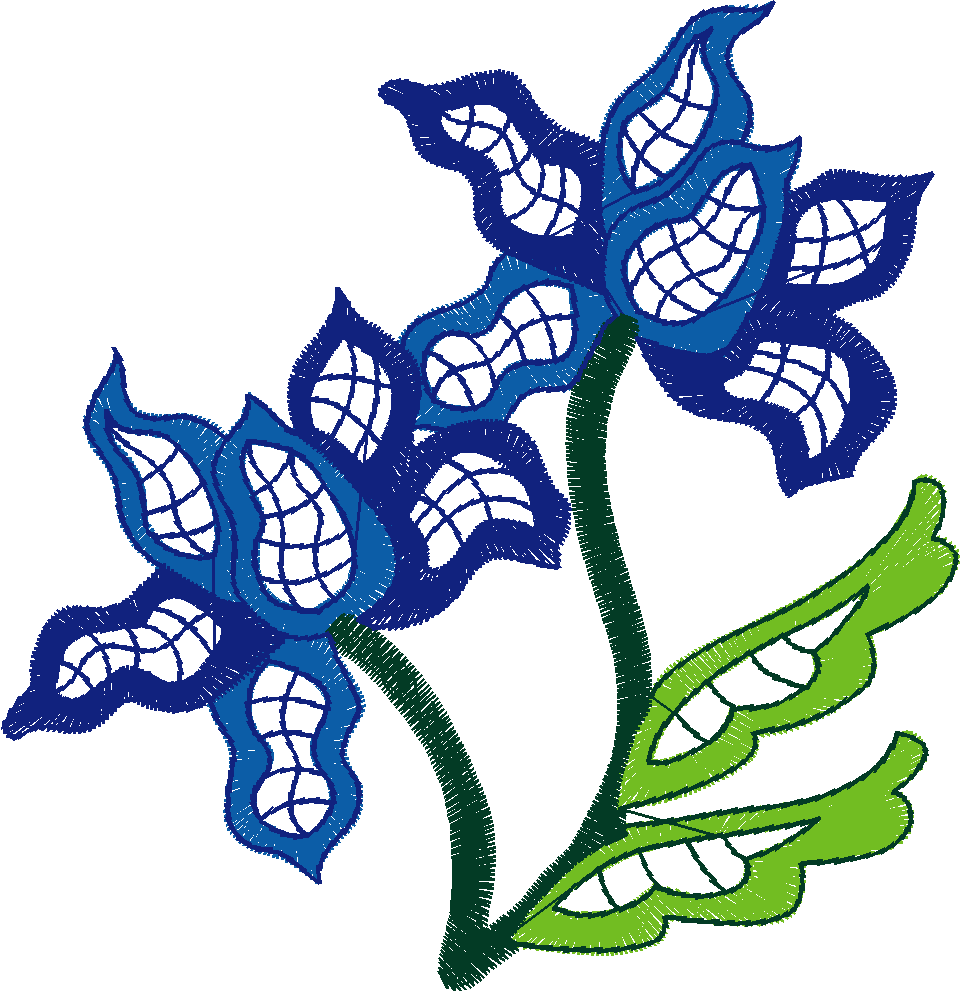 Jacobean 9   Flowers  (9)