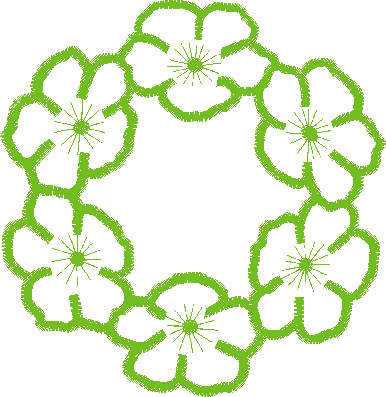Lace 39   Flower Doiley Set 1  (1)