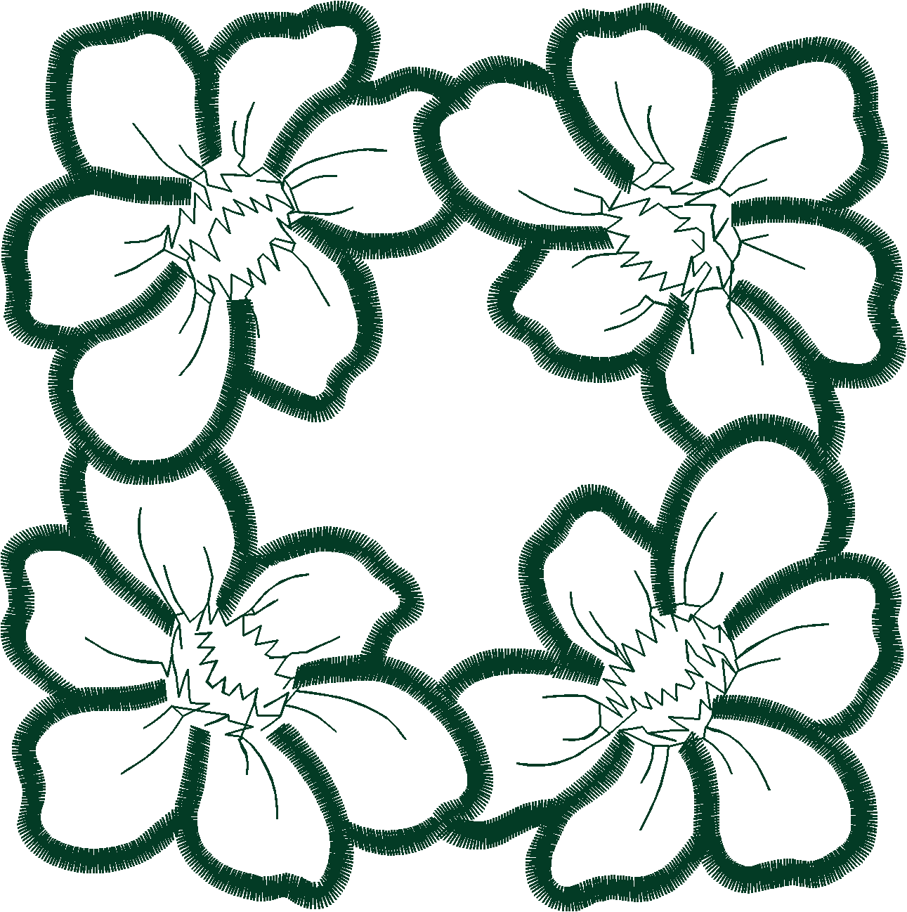 Lace 39   Flower Doiley Set 1  (3)