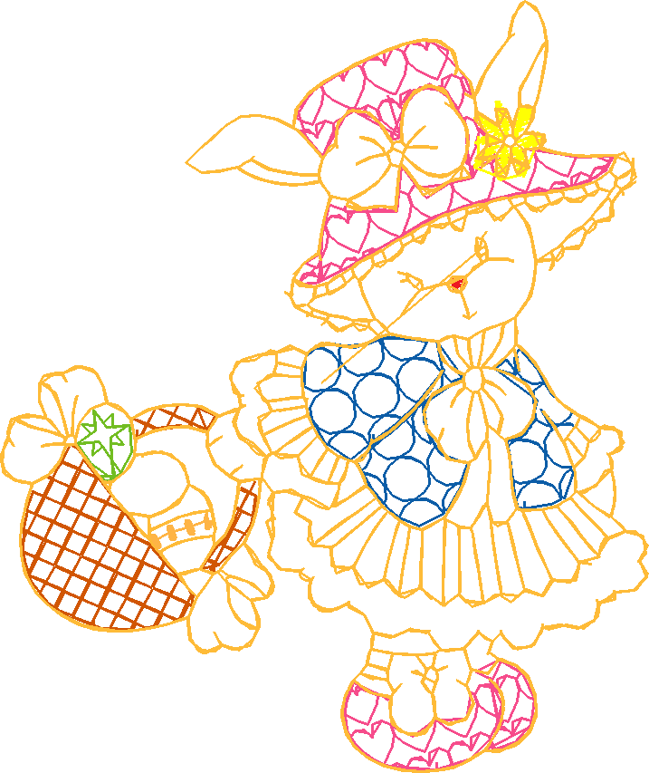 Lineart Easter Bunnies 1 (4)