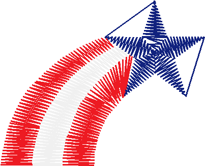 Patriotic shootingstar