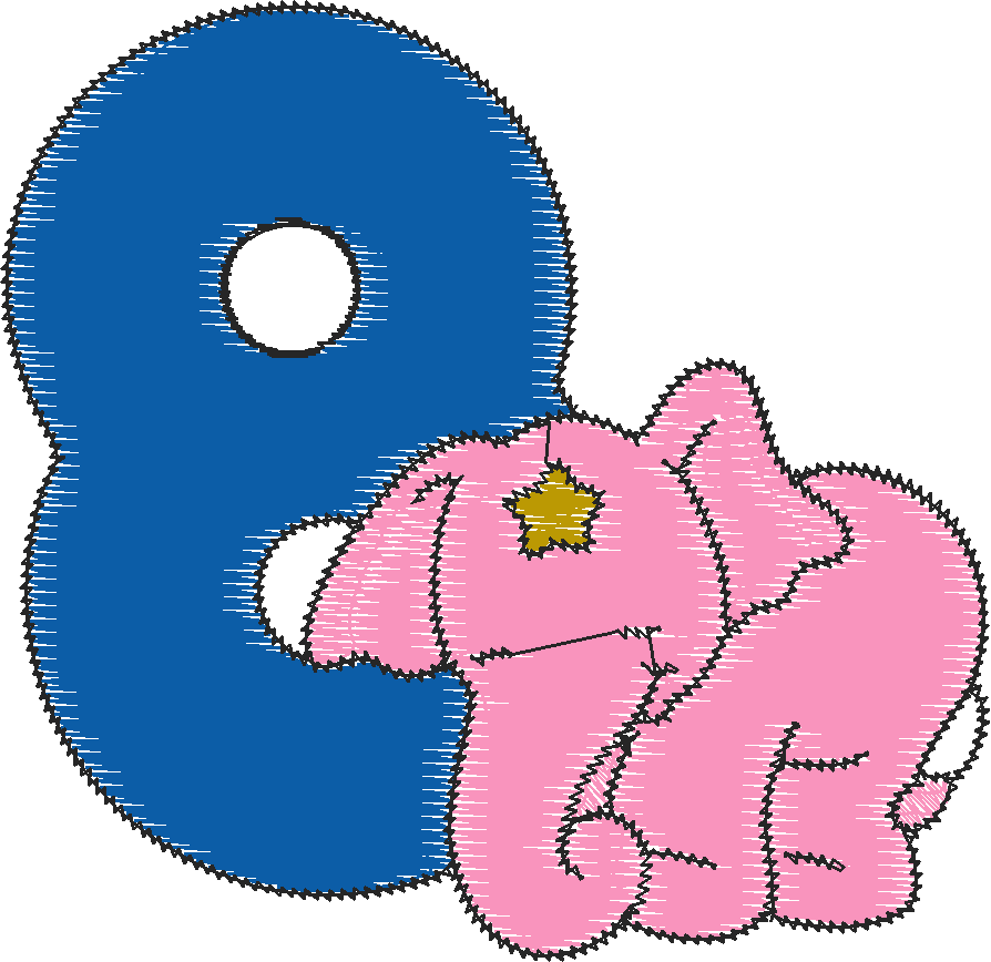 Pink Elephant Numbers  1 (9)