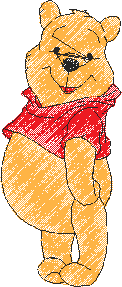 Pooh and friends