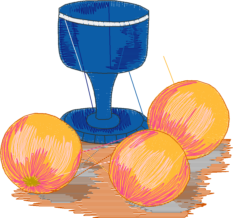 Pottery and Fruit