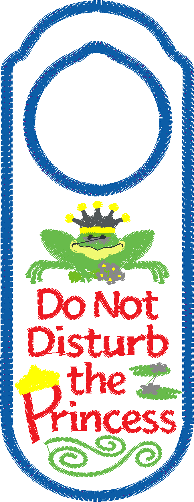 Princess and Frog Door Hanger