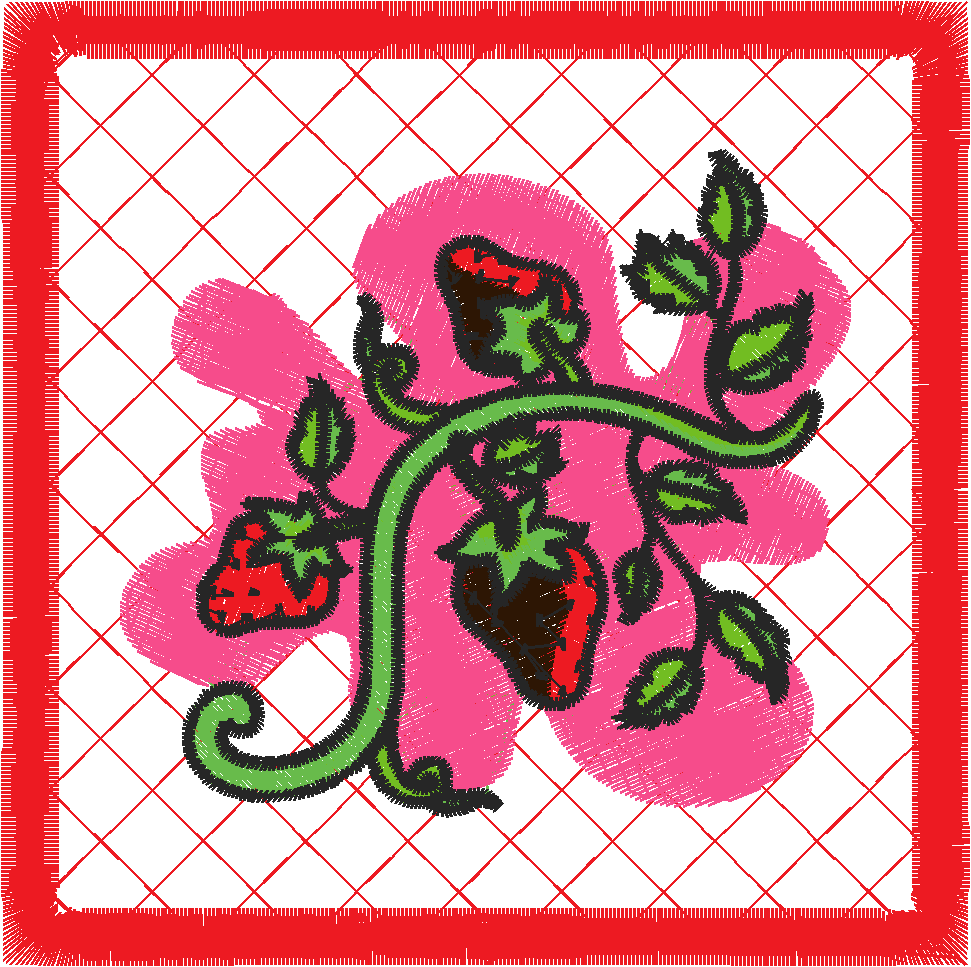 4x4strawberriespotholder