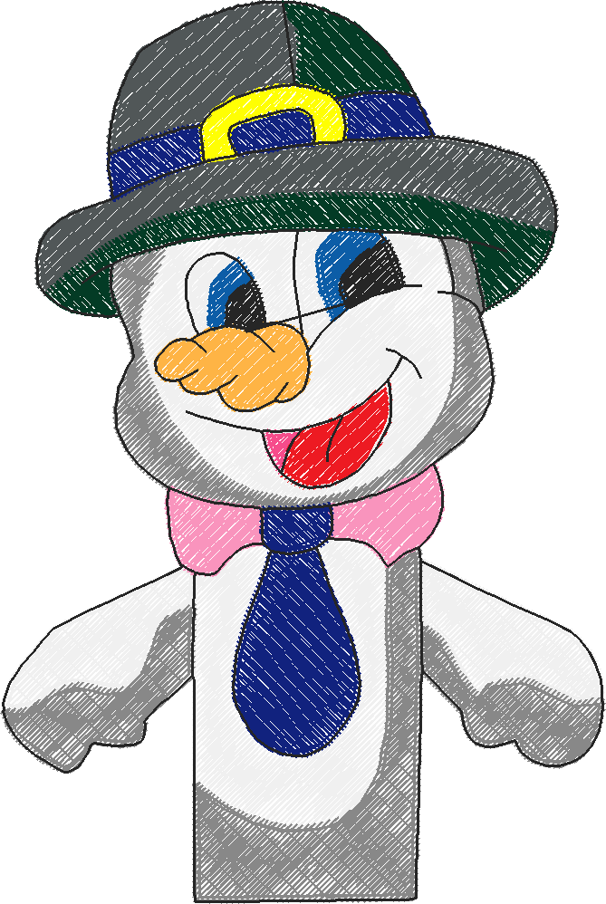 Projects   Snowmen Finger Puppets (9)